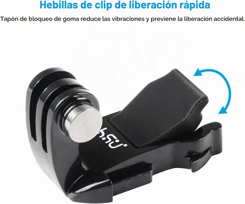 Vista 3 de HSU Soportes adhesivos para casco para GoPro, bolsa de agarre para cámaras