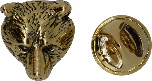 Vista 4 de Jim Clift Design Bear Head - Pin de solapa dorado