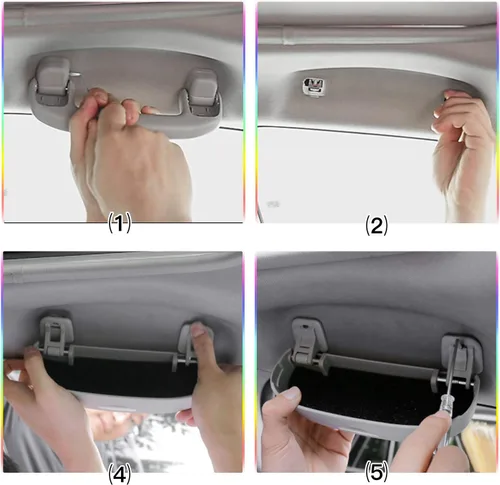 Vista 5 de SKTU Para Toyota Venza 2021 2022 2023 2024 - Soporte para lentes de sol para automóvil, 2023 2024, caja de almacenamiento para gafas de sol Venza
