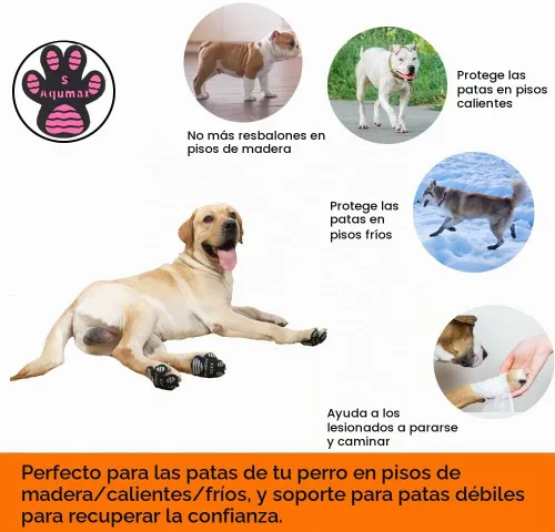 Vista 5 de Protector de patas de perro, almohadillas de tracción antideslizante, asistente de paseo para perros mayores, calcomanías de pie para suelos