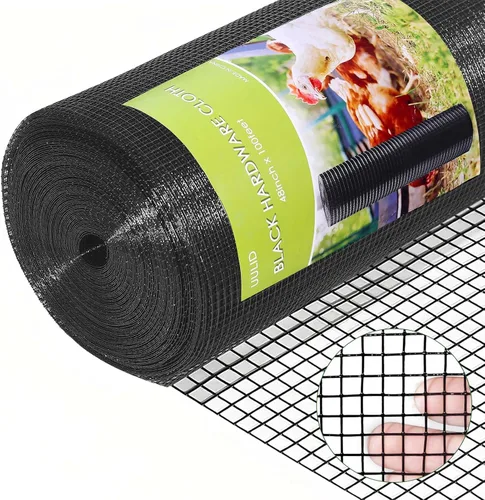 Vista 8 de Rollo de malla de hardware UULID de 1/2 pulgada, 48 pulgadas x 30 metros, calibre 19, malla galvanizada después de soldar en caliente, malla