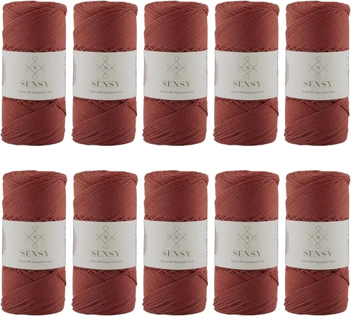 Vista 102 de Sensy Premium Cuerda de Poliéster 1.5mm (0.059 pulgadas) 164 Yardas Cuerda de Polipropileno 100% Cuerda de Macramé 1.5mm Cuerda para Bolsa