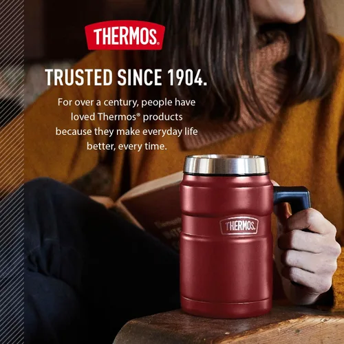 Vista 7 de Thermos Stainless King - Taza de café de 16 onzas, acero mate