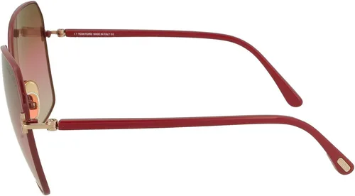Vista 3 de Gafas de sol Tom Ford FT 0839 Claudia- 02 69F oro rosa brillante, burdeosgradiente, Burdeos Glanz