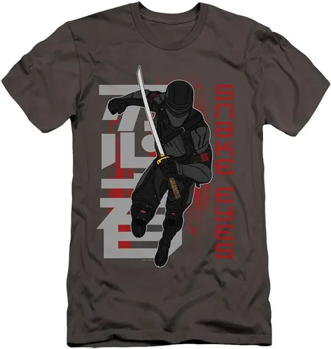 Vista 3 de Snake Eyes: G.I. Joe Origins - Colección de camisetas unisex para adultos, estilo cómic Golpe cepillado de ojos de serpiente