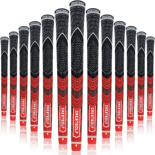 Vista 13 de Crestgolf Agarres de golf multicompuestos, tamaño estándar/medio, tecnología de hilo de control para todo tipo de clima, combinación de goma