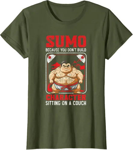 Vista 21 de Sumo Wrestler - Camiseta de lucha libre japonesa de lucha libre de sumo, Negro