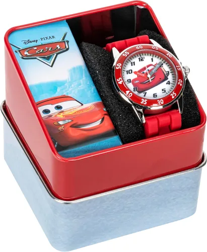 Vista 7 de Disney Reloj para enseñar la hora a niños CZ1009 Cars Rayo McQueen Reloj circular con correa de hule roja