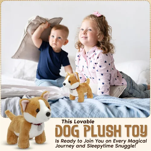 Vista 8 de Juguete de peluche para perro, lindo cachorro suave, 8 pulgadas (Butterscotch the Corgi)