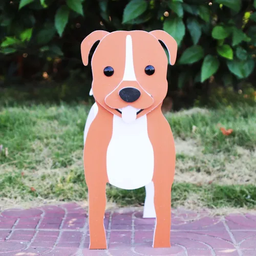 Vista 8 de Beagles - Contenedor para plantas con forma de perro, para amantes de las mascotas, maceta de PVC lindo para perros, macetas de cara para decoración