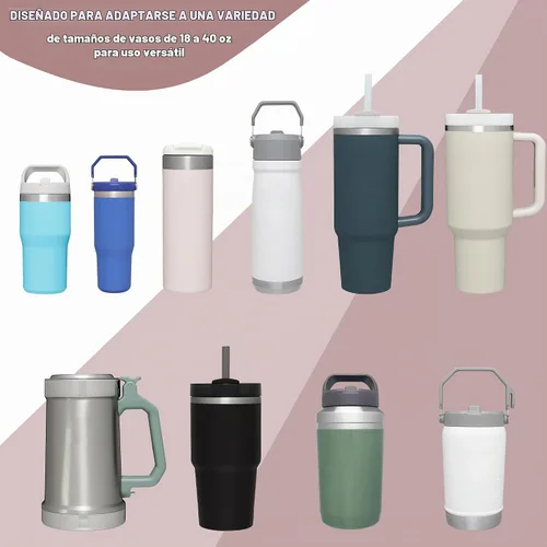 Vista 4 de Bolsa para botella de agua Stanley de 40 onzas con asa, accesorios de gimnasio para mujer, bolsa para cinturón compatible con Stanley/Accesorios