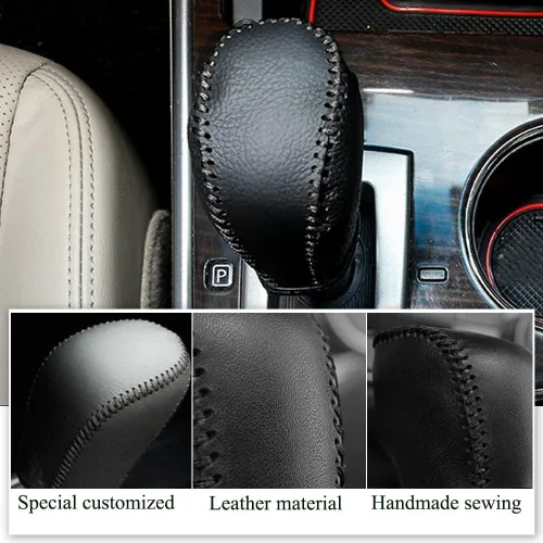 Vista 3 de XITER Funda de cuero para palanca de cambios, protector de guarnición para transmisión automática, accesorios interiores para Nissan Altima