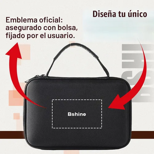 Vista 5 de Bshine Molinillo manual de grano de café con estuche de transporte, numérico externo ajustable, molinillo de café de manivela cónica mini molino