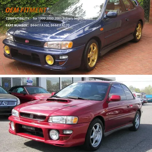 Vista 8 de ADIIL Lente transparente LED parachoques delantero señal lateral carcasa de luz para 1999-2001 Subaru Impreza marcador lateral esquina