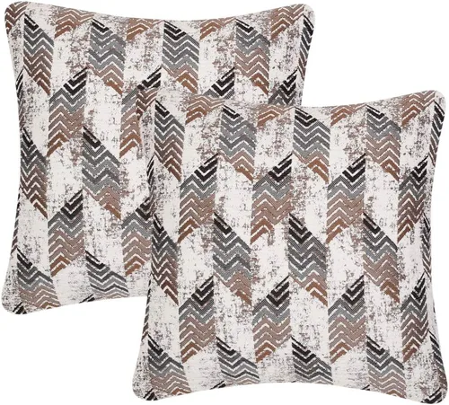Vista 8 de Yeiotsy Paquete de 2 fundas de almohada decorativas de estilo nórdico para sofá, cama, silla de tarjetas, fundas de cojín geométricas, fundas