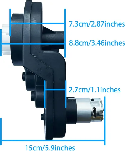 Vista 2 de Power Wheels 12V RS550 40000RPM de alta velocidad potente caja de cambios de motor actualización para niños paseo en Mltoys piezas de repuesto