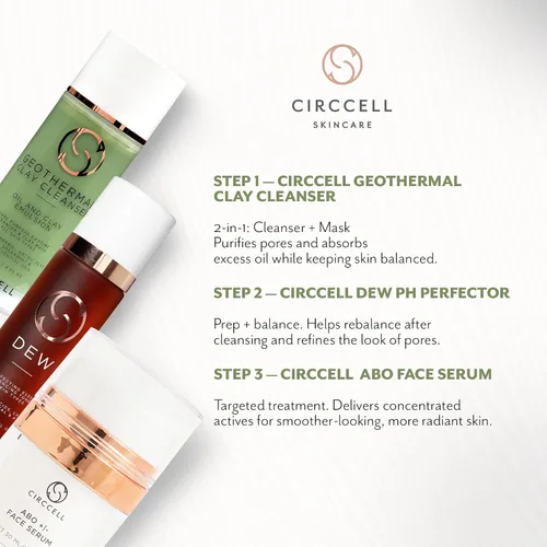 Vista 5 de CIRCCELL Limpiador de arcilla geotérmica, limpiador facial hidratante, arcilla ártica y aceites esenciales, limpieza profunda y desintoxicación
