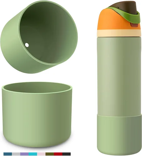 Vista 36 de Protector de Silicona para Botella de Agua Owala, 2 Piezas Fundas Protectoras Antideslizantes para Botellas de Agua FreeSip/Twist/Flip, Sin BPA