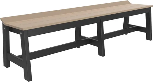 Vista 14 de Furniture Barn USA Poly Lumber - Banco de comedor de 41 pulgadas, caoba antigua multicolor (Antique Mahogany)