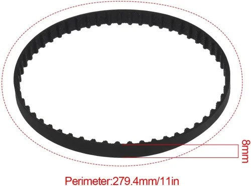 Vista 4 de 2 correas de transmisión 429964-32 compatibles con Black and Decker Sander BR300 11 pulgadas de longitud 1/5 pulgadas separación de dientes paso 55