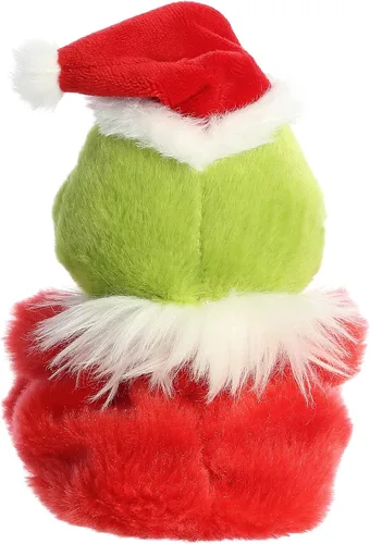 Vista 4 de Aurora® Whimsical Dr. Seuss™ Santa Grinch Palm Pals™ Animal de Peluche - Peluche Oficialmente Licenciado para Juego Imaginativo - Perfecto