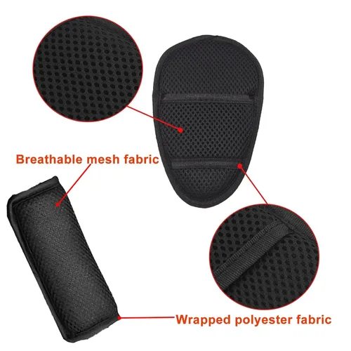 Vista 3 de Cinturón de seguridad universal de 5 puntos para silla alta, almohadillas ajustables para cinturón de seguridad, almohadillas de hombro con correa