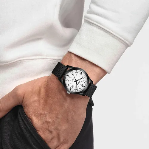 Vista 7 de Mens Watches Analog Quartz Sports Unisex Watch 30M Waterproof Watches for Men Women Nurse Medical Professionals-Military Time with Second Hand