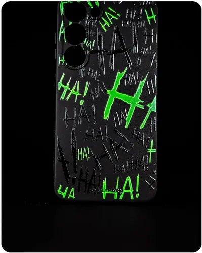 Vista 8 de SIMPLYMDRN Funda delgada para Samsung S23, diseño de Joker Haha, funda genial para hombre, funda de diseñador de villanos de superhéroes, delgada