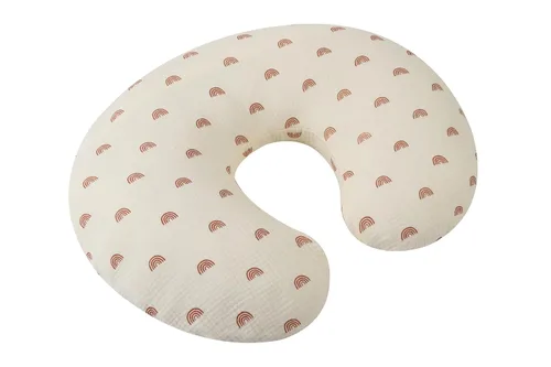 Vista 5 de Onacosht Funda de Almohada de Lactancia de Muselina Suave 100% Algodón Funda de Almohada de Alimentación se Adapta a la Almohada de Lactancia