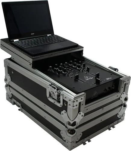 Vista 3 de Harmony Audio HC10MIXLT Flight DJ Laptop Glide - Funda mezcladora de 10 pulgadas compatible con Pioneer DJM-450