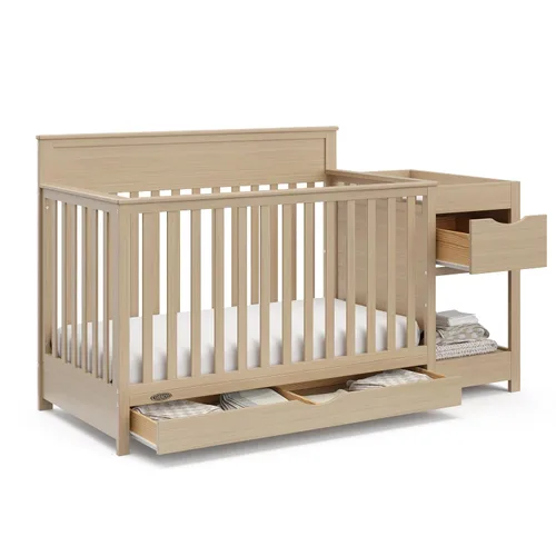Vista 9 de Graco Shiloh - Cuna convertible 5 en 1 con cajón - Cuna de bebé con certificación GREENGUARD Gold hecha de madera, se convierte en cama infantil