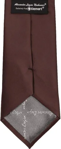 Vista 132 de tiemart Corbata de color sólido para hombre Longitud estándar