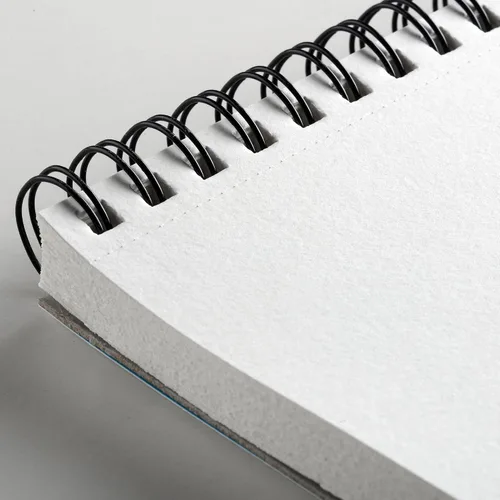 Vista 2 de Papel para acuarela Canson XL de 300 g/m² A3, prensado en frío, bloc con espiral lado corto, 30 hojas blancas, ideal para artistas profesionales