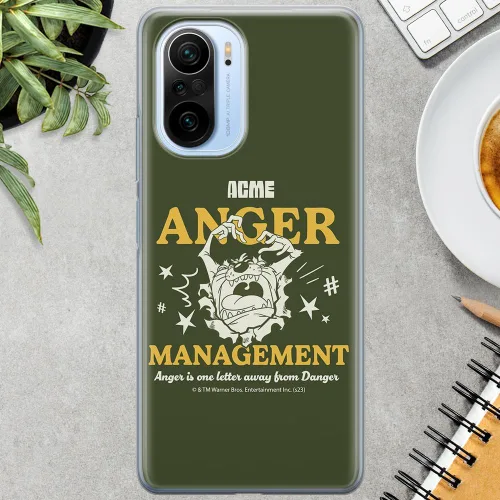 Vista 3 de ERT GROUP Funda de TPU para Xiaomi MI 11i/REDMI K40/K40 PRO/Poco F3/F3 PRO Original y Oficialmente Licencia Looney Tunes Patrón Tasmanian 006