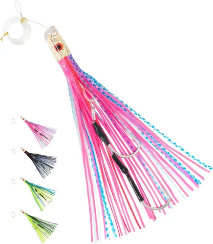 Vista 16 de BLUEWING Señuelo de Curricán para Pesca Mayor de 6 pulgadas/9 pulgadas/11 pulgadas/12 pulgadas/14 pulgadas/15 pulgadas/20 pulgadas, Aparejos de Agua