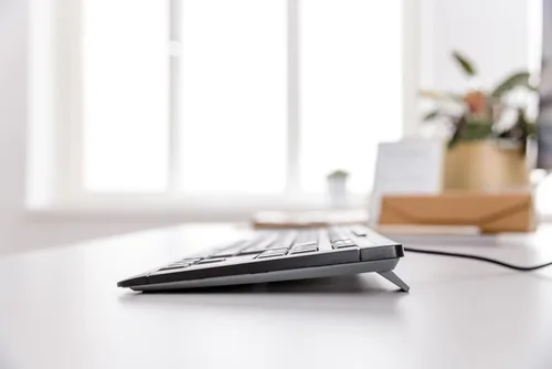 Vista 5 de CHERRY Teclado Stream TKL con cable USB TenKeyLess versión compacta sin teclado numérico. Pulsación de teclas silenciosa. Ideal para uso en oficina