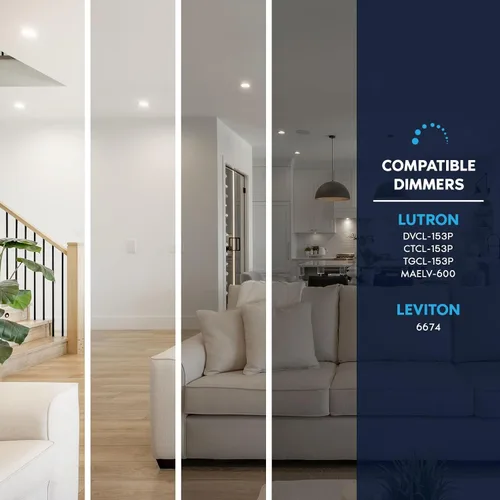 Vista 5 de LUXRITE Foco LED PAR20 de Inundación, Equivalente a 50W, 5 Colores Seleccionables 2700K-5000K, 550 Lúmenes, 7W, Foco LED Regulable, Clasificación
