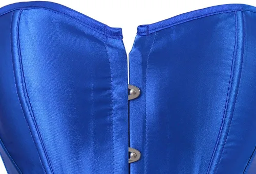 Vista 3 de Zhitunemi - Conjunto de lencería sensual para mujer, corsé de satén negro moldeador de cintura