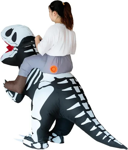 Vista 5 de aisacsop Disfraz inflable de Papá Noel, disfraz de Halloween y Navidad para adultos