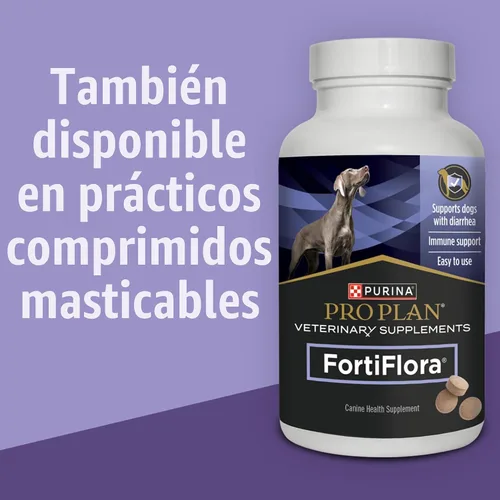 Vista 8 de Purina Pro Plan - Suplementos veterinarios FortiFlora - Probióticos caninos para perros, ayuda a la salud digestiva intestinal y la diarrea - Caja