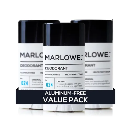 Vista 7 de MARLOWE. Desodorante en barra para hombre sin aluminio, 2.5 onzas, paquete de 3, ayuda a combatir el olor, fórmula vegana limpia con aceite de coco