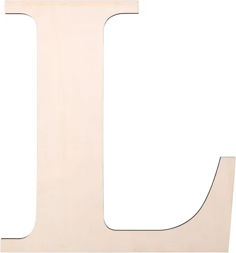 Vista 20 de Letra de madera de 12 pulgadas, letras de madera para decoración de pared, letras de madera sin terminar en blanco de 1/5 pulgadas para decoración