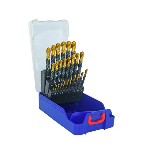 Vista 6 de TIVOLY - Coffret Forets Métaux Haute Performance - Pour Perçage Métaux, Cuivre, Aluminio, Fuente, INOX - 18 Forets HSS Ø1/12.5" à 3/8