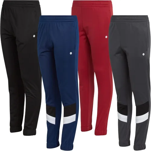 Vista 6 de RBX Pantalones deportivos para niños Paquete de 4 pantalones deportivos de calentamiento de tricot (tamaño 4-20)