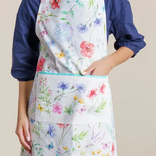 Vista 682 de Maison d' Hermine Delantales para mujer con bolsillo, 100% algodón (27.50 x 31.50 pulgadas)