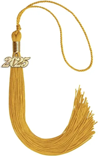 Vista 88 de Endea Graduation - Borla de un solo color con fecha dorada (Oro Antiguo, 2020)