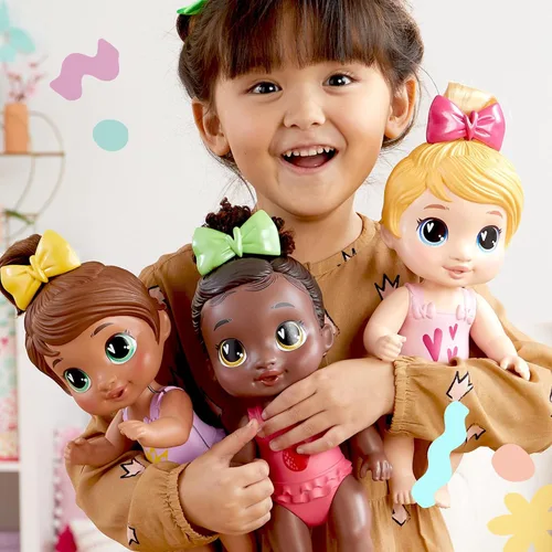 Vista 9 de Baby Alive Shampoo Snuggle Sophia Sparkle Brown Hair - Juego de muñecas de agua de 11 pulgadas, juguetes para niñas y niños de 3 años y más