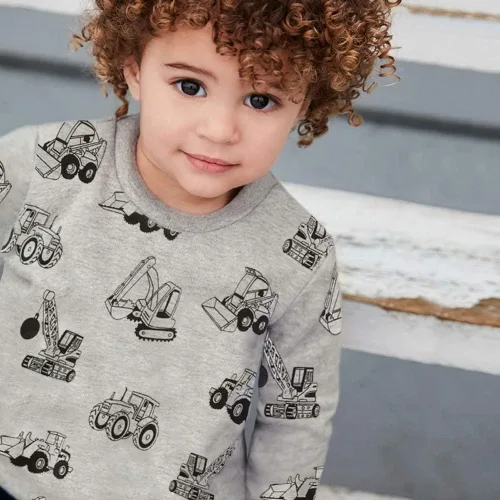 Vista 7 de DDSOL Sudaderas de manga larga para niños pequeños, diseño de dinosaurio, cuello redondo, alfabeto