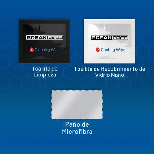 Vista 2 de BREAK FREE Protector de pantalla de vidrio líquido con cobertura de $350 Nano protección resistente a roturas y arañazos para todos los teléfonos