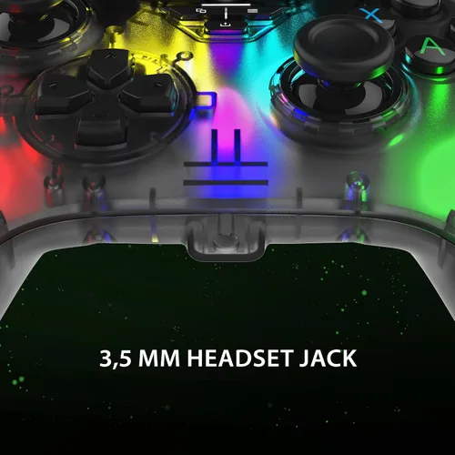 Vista 7 de Snakebyte Wired Video Game Controller - Xbox Series XS, Xbox One & PC - Officially Licensed Gamepad RGB X - Hall Effect Sensors for Precision